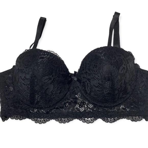 NWOT B.LUXE Size 36B Balconette Lace Bra Set - Picture 9 of 14